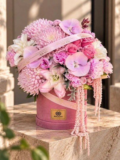 Blush Bloom Kutu Aranjmanı