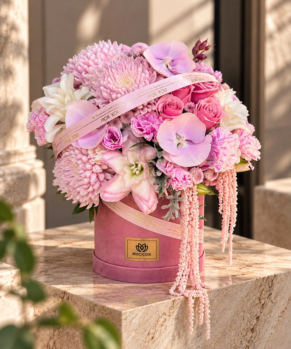 Blush Bloom Kutu Aranjmanı