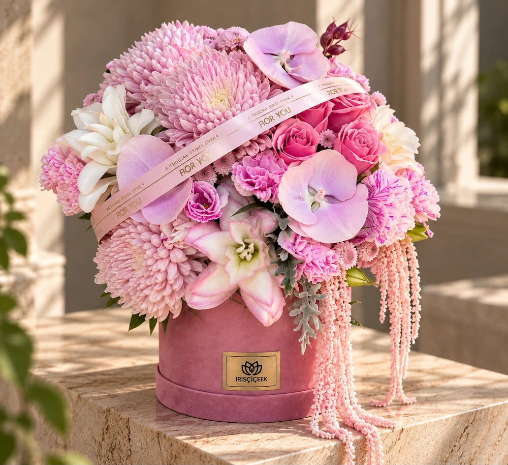 Blush Bloom Kutu Aranjmanı