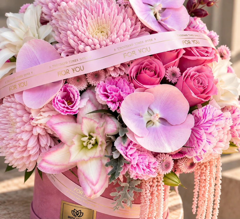 Blush Bloom Kutu Aranjmanı