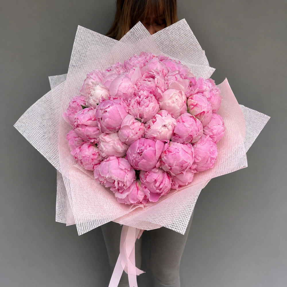 Pivoine No. 41  Pembe Şakayık Buketi