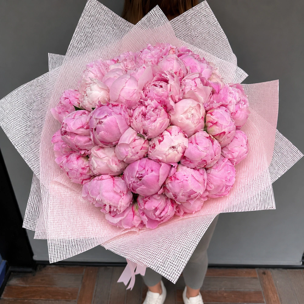 Pivoine No. 41  Pembe Şakayık Buketi
