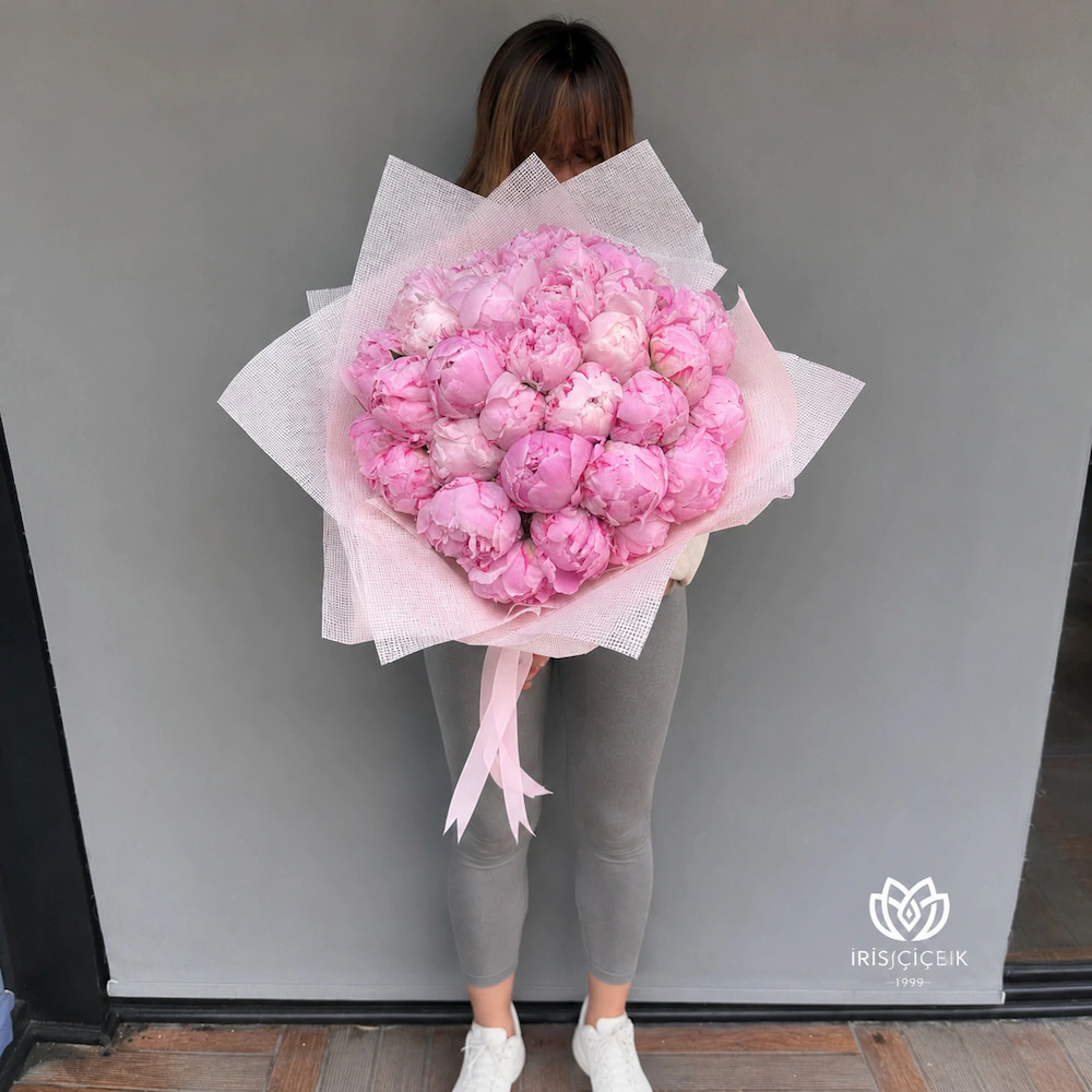 Pivoine No. 41  Pembe Şakayık Buketi