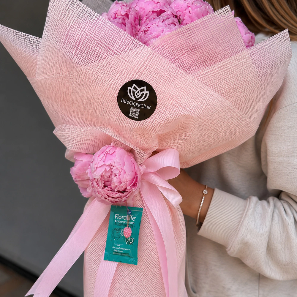 Pivoine No. 41  Pembe Şakayık Buketi